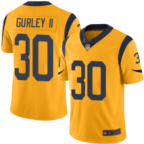 Los Angeles Rams Limited Gold Men Todd Gurley Jersey NFL Football #30 Rush Vapor Untouchable